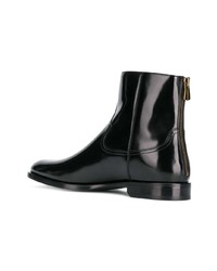 schwarze Chelsea Boots aus Leder von Dolce & Gabbana