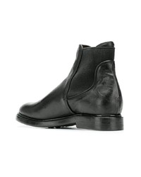 schwarze Chelsea Boots aus Leder von Silvano Sassetti