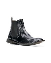 schwarze Chelsea Boots aus Leder von Premiata