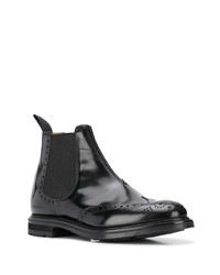 schwarze Chelsea Boots aus Leder von Church's