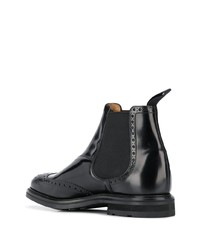 schwarze Chelsea Boots aus Leder von Church's