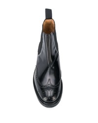 schwarze Chelsea Boots aus Leder von Church's