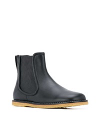 schwarze Chelsea Boots aus Leder von Loewe