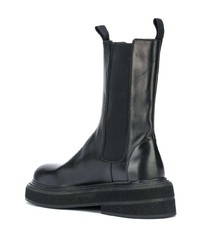 schwarze Chelsea Boots aus Leder von Marsèll