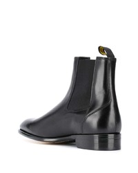 schwarze Chelsea Boots aus Leder von Doucal's