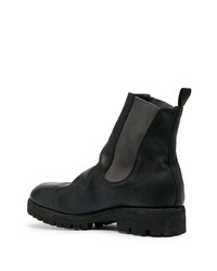 schwarze Chelsea Boots aus Leder von Guidi