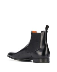 schwarze Chelsea Boots aus Leder von Santoni