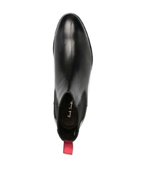 schwarze Chelsea Boots aus Leder von Paul Smith