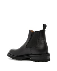 schwarze Chelsea Boots aus Leder von Magnanni