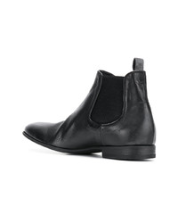 schwarze Chelsea Boots aus Leder von Pantanetti