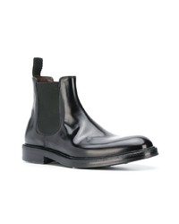 schwarze Chelsea Boots aus Leder von Green George