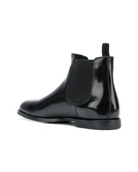 schwarze Chelsea Boots aus Leder von Dolce & Gabbana