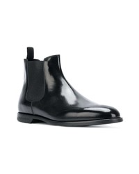 schwarze Chelsea Boots aus Leder von Dolce & Gabbana