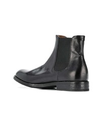 schwarze Chelsea Boots aus Leder von Pantanetti