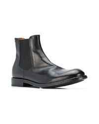 schwarze Chelsea Boots aus Leder von Pantanetti