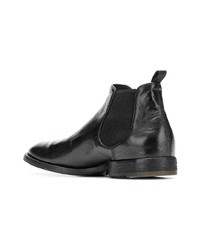 schwarze Chelsea Boots aus Leder von Officine Creative