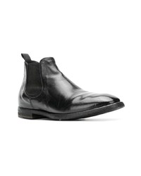 schwarze Chelsea Boots aus Leder von Officine Creative