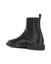 schwarze Chelsea Boots aus Leder von Pierre Hardy