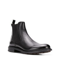 schwarze Chelsea Boots aus Leder von Salvatore Ferragamo