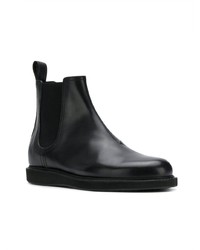 schwarze Chelsea Boots aus Leder von Bottega Veneta