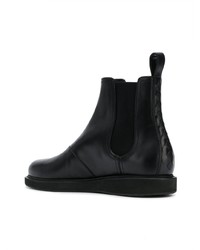 schwarze Chelsea Boots aus Leder von Bottega Veneta