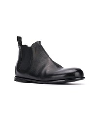 schwarze Chelsea Boots aus Leder von Marsèll