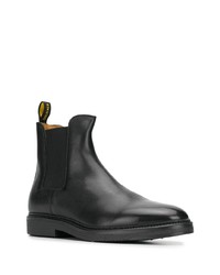 schwarze Chelsea Boots aus Leder von Doucal's