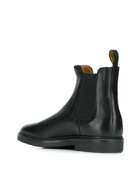 schwarze Chelsea Boots aus Leder von Doucal's