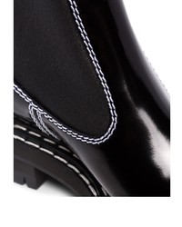 schwarze Chelsea Boots aus Leder von Proenza Schouler