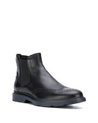 schwarze Chelsea Boots aus Leder von Hogan