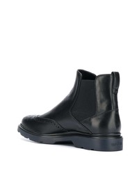 schwarze Chelsea Boots aus Leder von Hogan