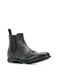 schwarze Chelsea Boots aus Leder von Church's