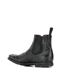 schwarze Chelsea Boots aus Leder von Church's