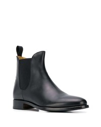 schwarze Chelsea Boots aus Leder von Scarosso