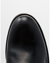 schwarze Chelsea Boots aus Leder von Asos