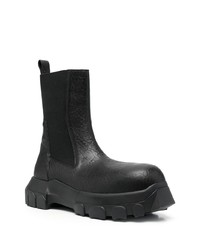 schwarze Chelsea Boots aus Leder von Rick Owens