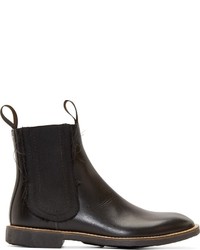 schwarze Chelsea Boots aus Leder