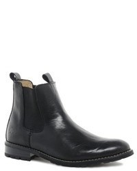 schwarze Chelsea Boots aus Leder