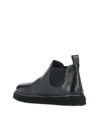 schwarze Chelsea Boots aus Leder von Marsèll