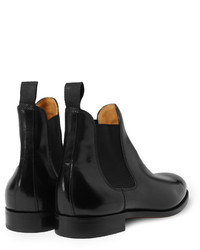 schwarze Chelsea Boots aus Leder von John Lobb