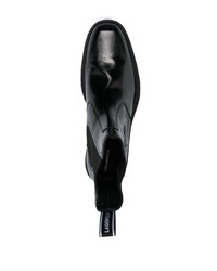 schwarze Chelsea Boots aus Leder von Karl Lagerfeld