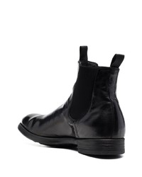 schwarze Chelsea Boots aus Leder von Officine Creative