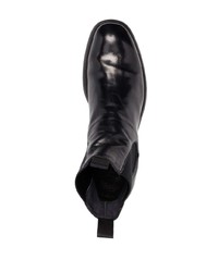 schwarze Chelsea Boots aus Leder von Officine Creative