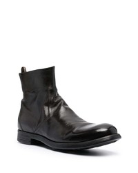 schwarze Chelsea Boots aus Leder von Officine Creative