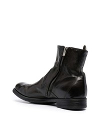 schwarze Chelsea Boots aus Leder von Officine Creative