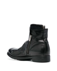 schwarze Chelsea Boots aus Leder von Officine Creative