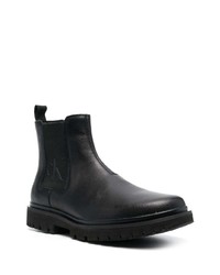 schwarze Chelsea Boots aus Leder von Calvin Klein Jeans