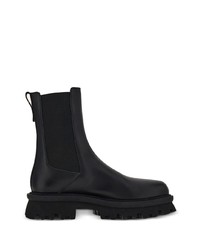 schwarze Chelsea Boots aus Leder von Ferragamo