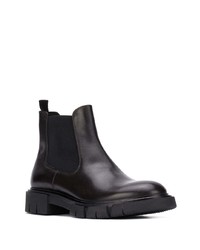 schwarze Chelsea Boots aus Leder von Fratelli Rossetti