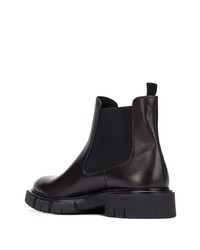 schwarze Chelsea Boots aus Leder von Fratelli Rossetti